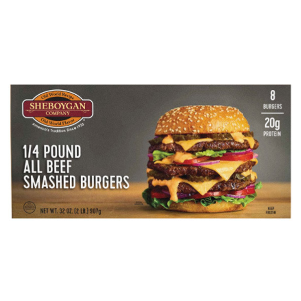 Sheboygan Company All Beef Smashed Burgers