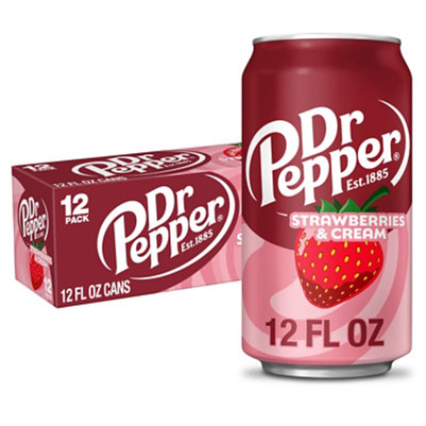 Dr Pepper Strawberries and Cream Soda