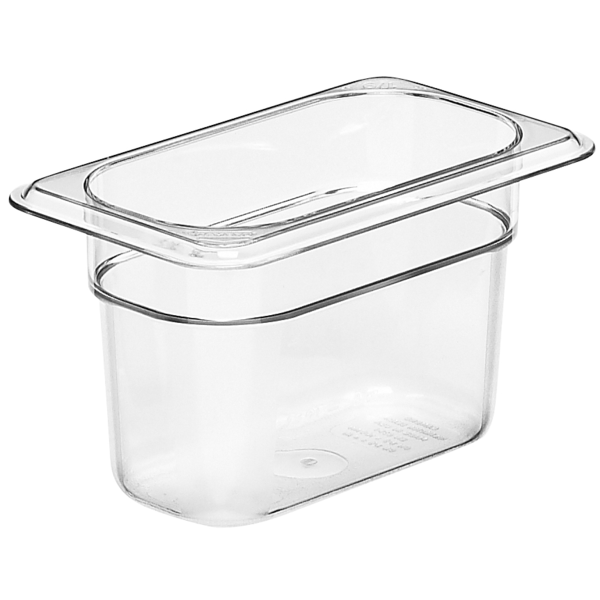 Cambro - Camwear 94CW135 - 1/9 Size Food Pan, 4" Deep, Clear