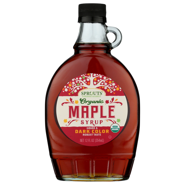 Sprouts Organic Grade A Dark Amber Maple Syrup Same-Day Delivery