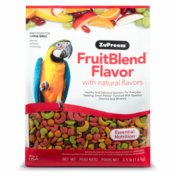 ZuPreem Pure Fun Avian Maintenance Fruit Blend Bird Diet For Large Birds