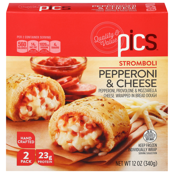 PICS Stromboli, Pepperoni & Cheese Same-Day Delivery or Pickup