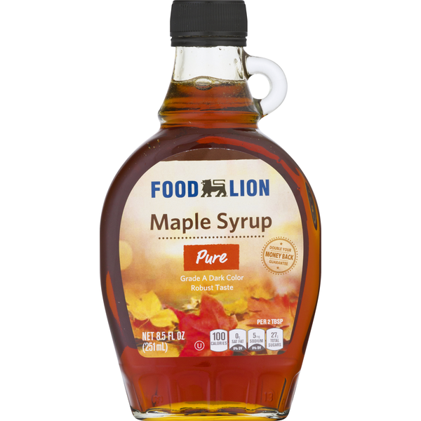 Food Lion Maple Syrup, Pure (8.5 oz) Instacart