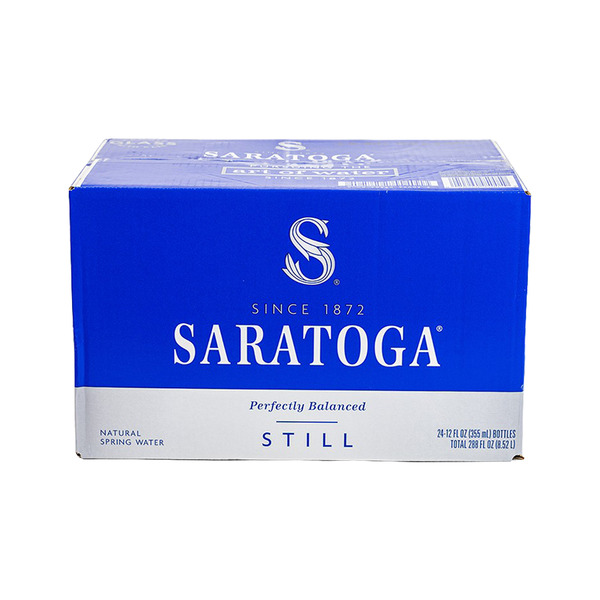 Saratoga Still Water - 24/12 oz glass bottles