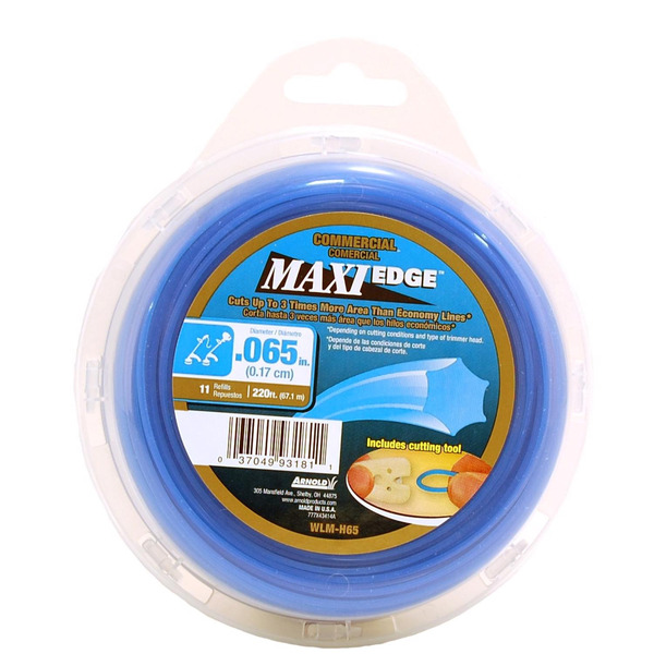 Arnold Spool 0.065-in Maxi Edge Commercial Spooled Trimmer Line -  220' x 0.065"