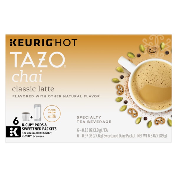 Tazo Tea Kcup Pods Chai Latte (6 ct) Instacart