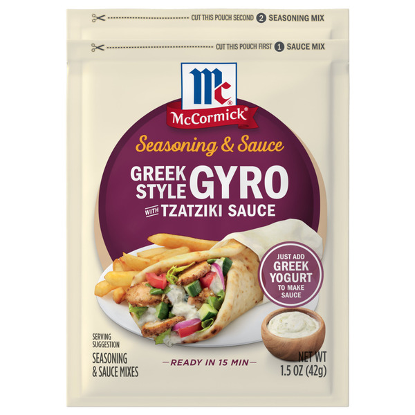 McCormick Greek Style Gyro Seasoning & Sauce Duo Same-Day Delivery