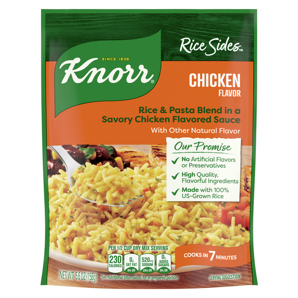 Knorr Rice Sides Chicken Long Grain Rice And Vermicelli Pasta Blend