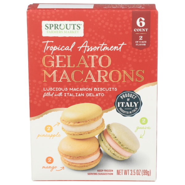 Sprouts Tropical Assortment Gelato Macarons 6 Pack Same-Day