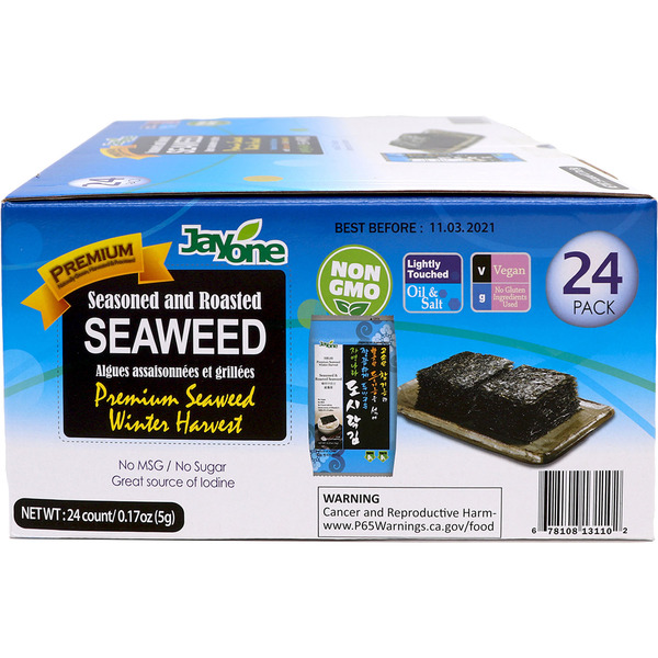 Jayone Food Roasted & Lightly Salted Seaweed Snack
