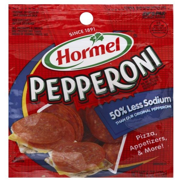 Hormel 50 Less Sodium Pepperoni (170 g) from Publix Instacart