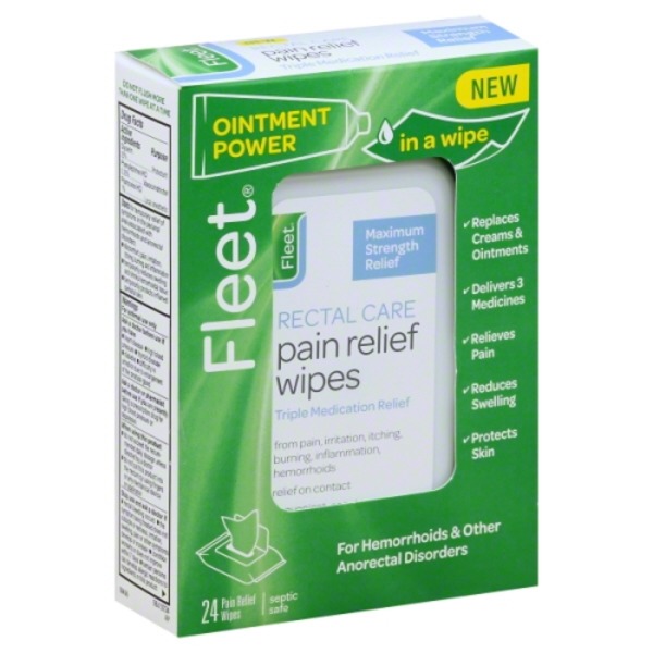 Fleet Rectal Care Pain Relief Wipes (24 ct) from Publix Instacart