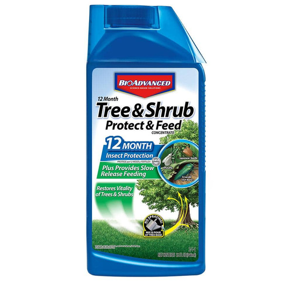 Bioadvanced 32 Oz. Concentrate 12 Month Tree And Shrub Protect And Feed Insect Killer