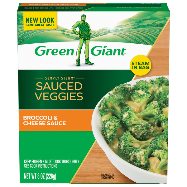 Green Giant Simply Steam Broccoli & Cheese Sauce, Frozen