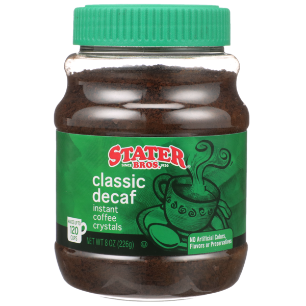 Stater Bros Decaf Instant Coffee Crystals (8 oz) Instacart