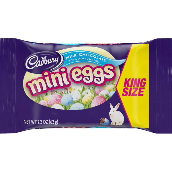 Cadbury Milk Chocolate, Mini Eggs, King Size (2.2 oz) Instacart