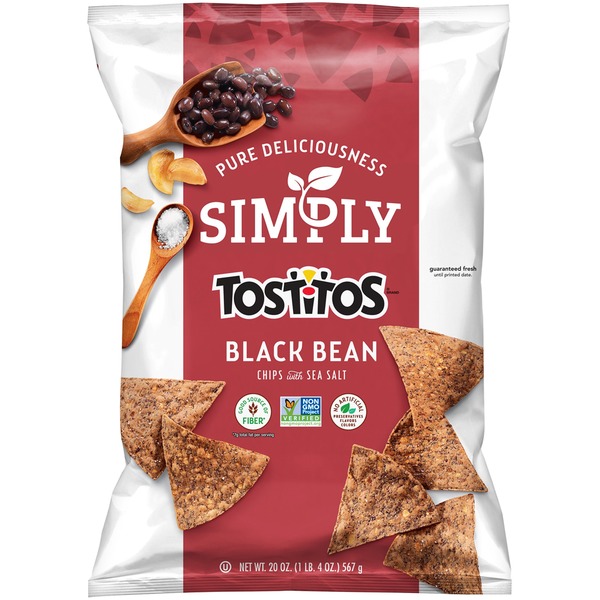 Tostitos Simply Black Bean with Sea Salt Tortilla Chips (20 oz) from