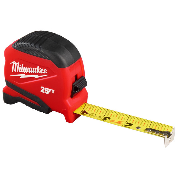 Milwaukee Tool Tape Measure, 1-1/16 in x 25 ft