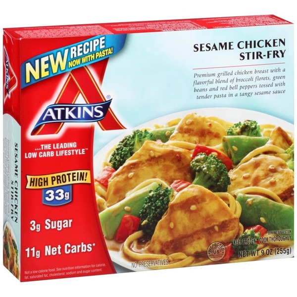 Atkins Frozen Sesame Chicken Atkins Sesame Chicken StirFry Frozen
