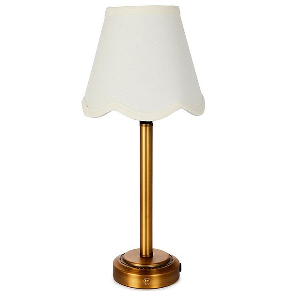 Southern Living Customizable Lamp Collection Small Brass Cordless Rechargeable Table Lamp