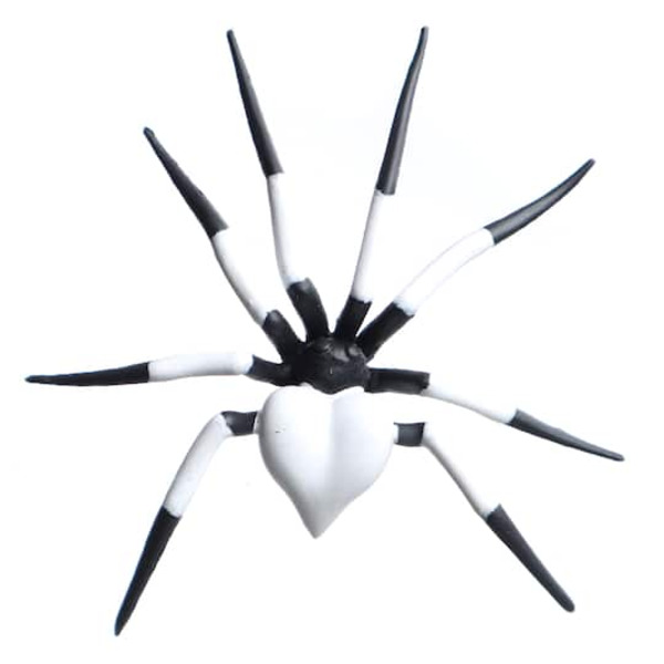 Ashland Plastic Spider Accent - Black & White