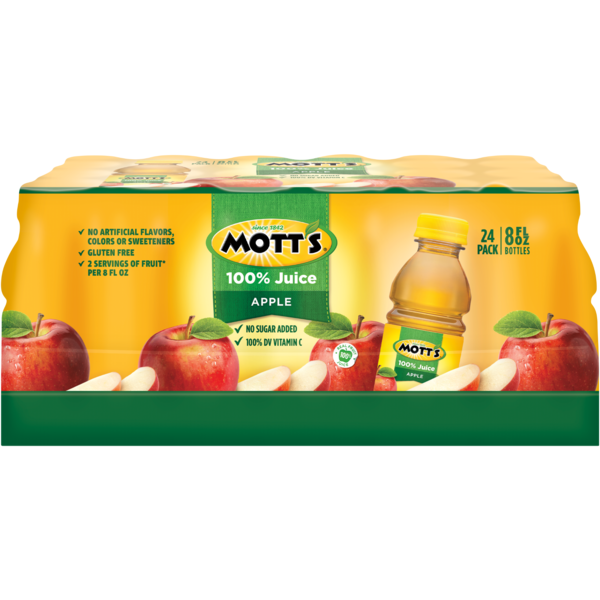 Mott's - Apple Juice -24/8 oz plastic bottles