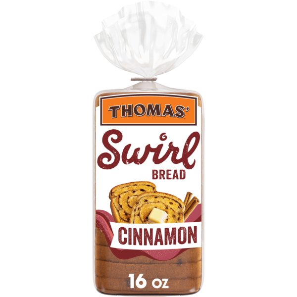 Thomas’ Cinnamon, Swirl Bread, Cinnamon Bread, 16 oz