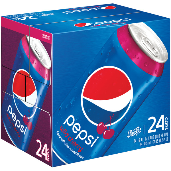 Wild Cherry Pepsi - 24/12 oz cans
