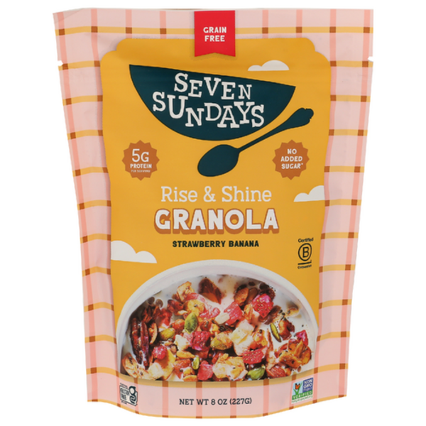 Seven Sundays Rise & Shine Mix Strawberry Banana Nut Grain Free Nut Granola