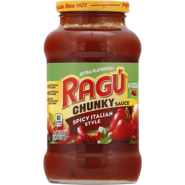 Ragu Chunky Sauce, Spicy Italian Style (24 oz) from Safeway Instacart