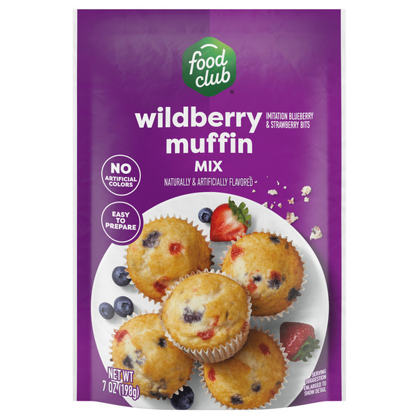 Food Club Muffin Mix, Imitation, Wildberry Same-Day Delivery or