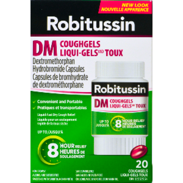 Robitussin Dm Coughgels Liquigels Capsules Same-Day Delivery