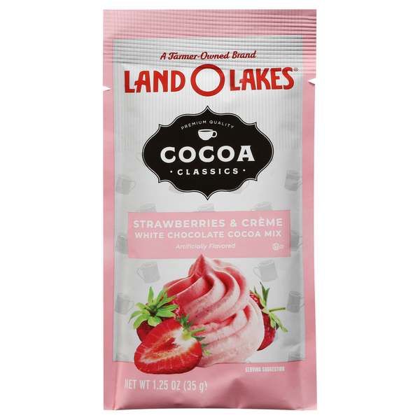 Land O Lakes Cocoa Mix, Strawberry & Creme White Chocolate