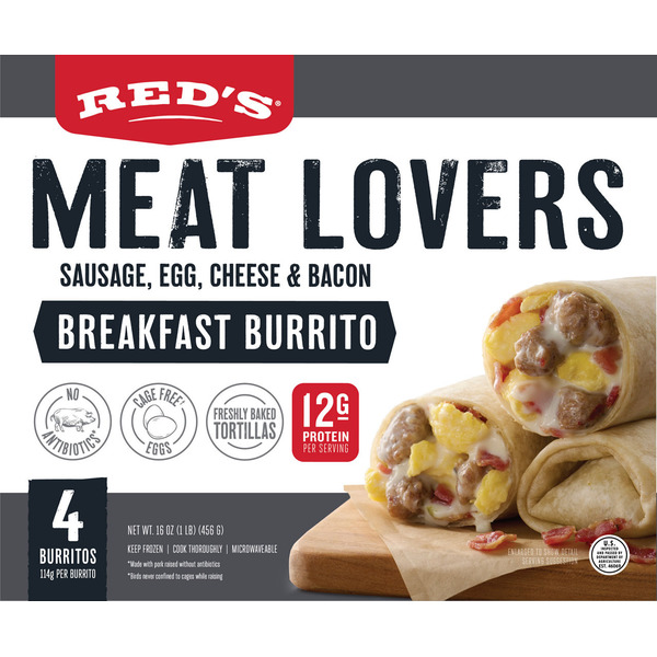 Wegmans Red's Breakfast Burrito, Meat Lovers Same-Day Delivery or ...