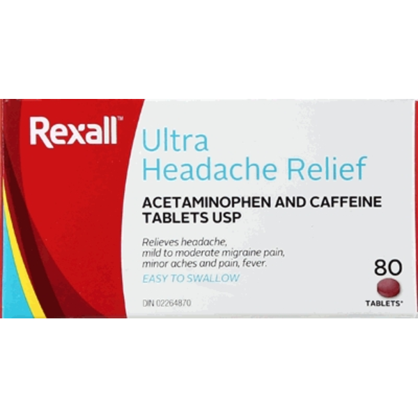 Rexall Ultra Headache Relief Acetaminophen Tablet Same-Day Delivery ...