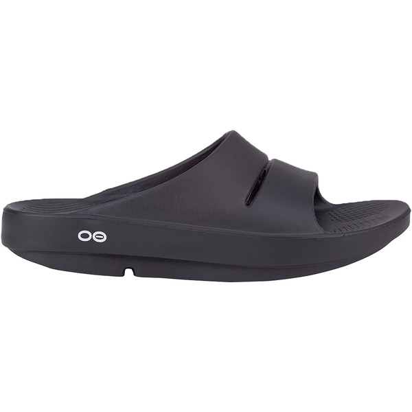OOFOS Men's Medium Width OOahh Slides, Size M4.0/W6.0 - Black