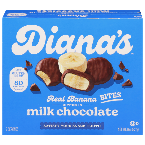 Diana's Gluten Free Milk Chocolate Banana Bites Same-Day Delivery