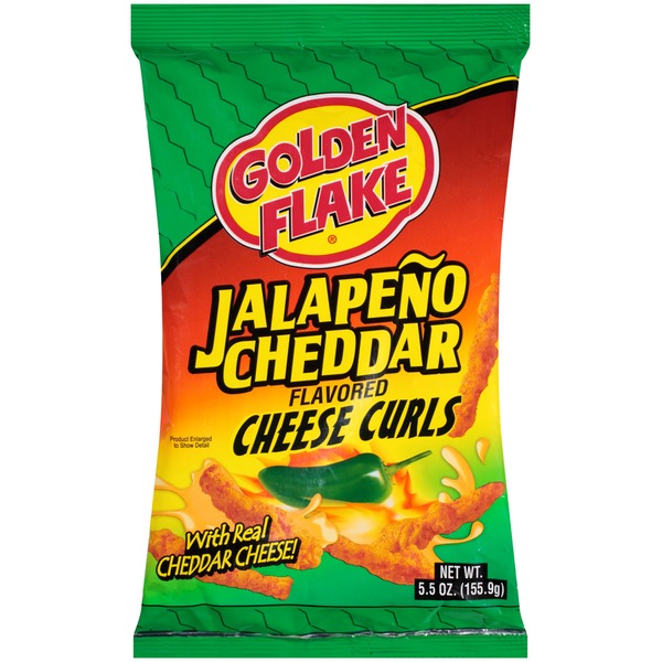 Golden Flake Jalapeno Cheddar Cheese Curls (5.5 oz) Instacart