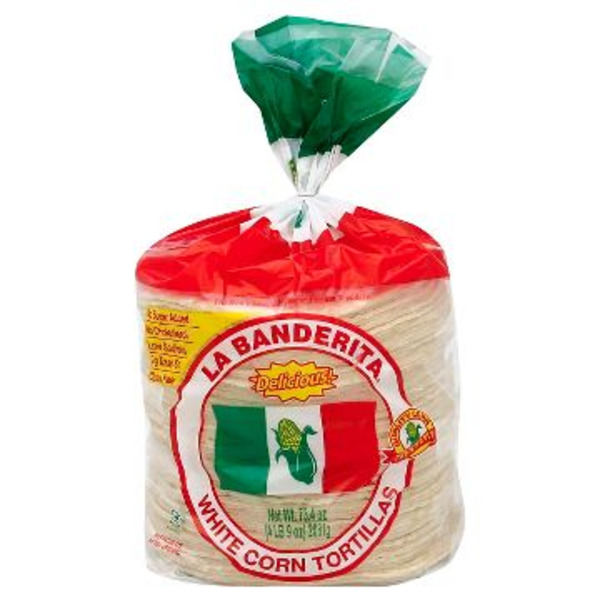 La Banderita - White Corn Tortillas - 80 ct