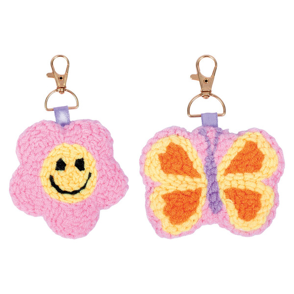 Pembrook Smiley Punch Needle Keychain Kit Same-Day Delivery or