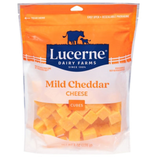 Lucerne Mild Cheddar Cheese Cubes