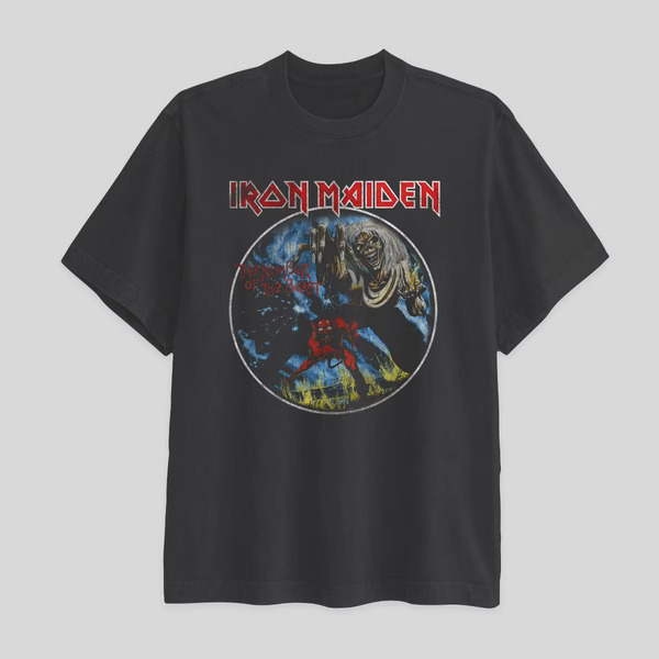 Trooper Men's Graphic T-Shirt, L - Charcoal Gray