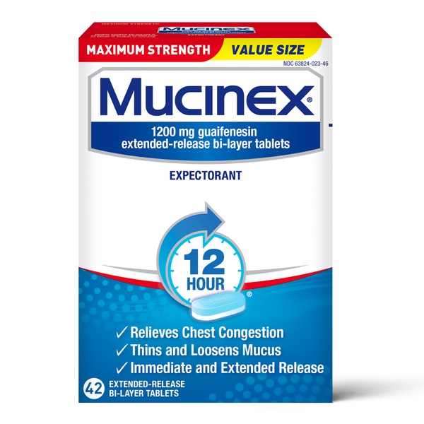 Mucinex® Chest Congestion, Maximum Strength 12 Hour Extended Release