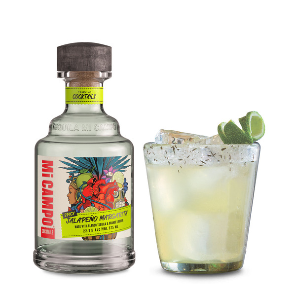 Mi Campo Blanco Tequila Spicy Jalapeño Margarita Premixed Cocktail