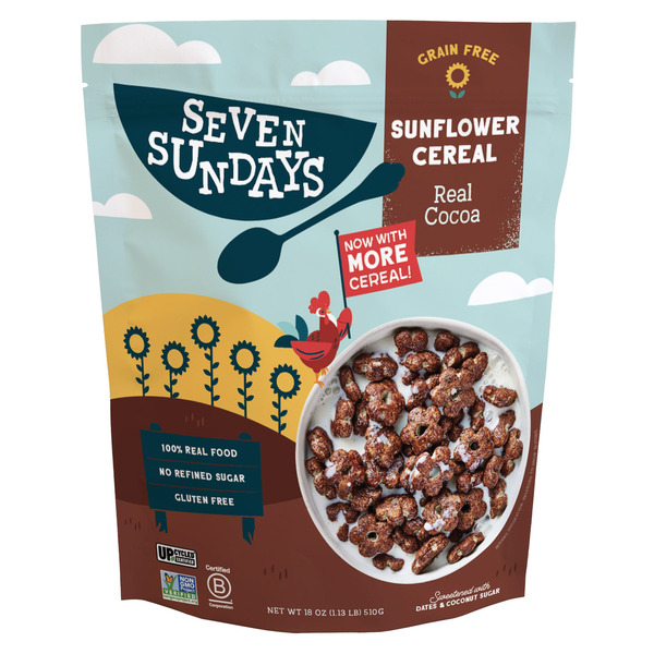 Seven Sundays Real Cocoa Sunflower Cereal, 18 oz