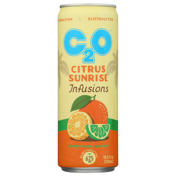C2o Citrus Sunrise Coconut Water Infusion Same-Day Delivery or