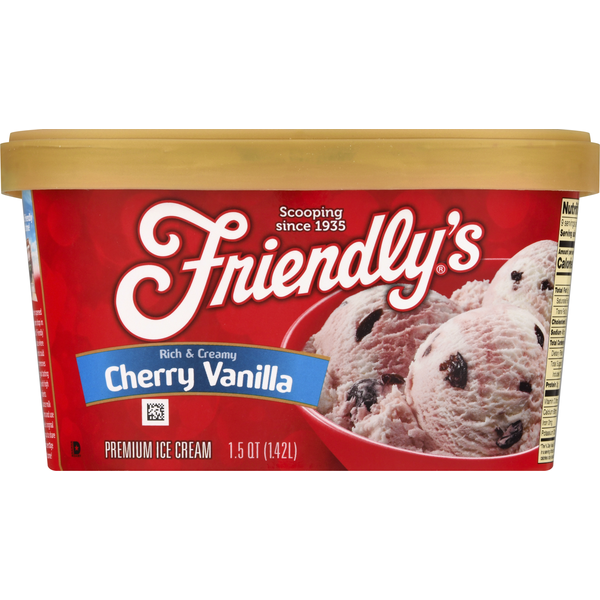 Friendly's Ice Cream, Cherry Vanilla (1.5 qt) - Instacart