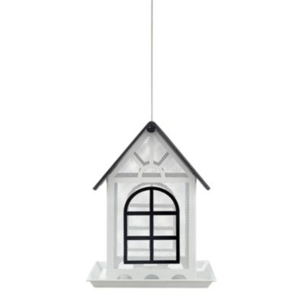 Royal Wing 6 lb. Mesh Modern Farmhouse Bird Feeder, White