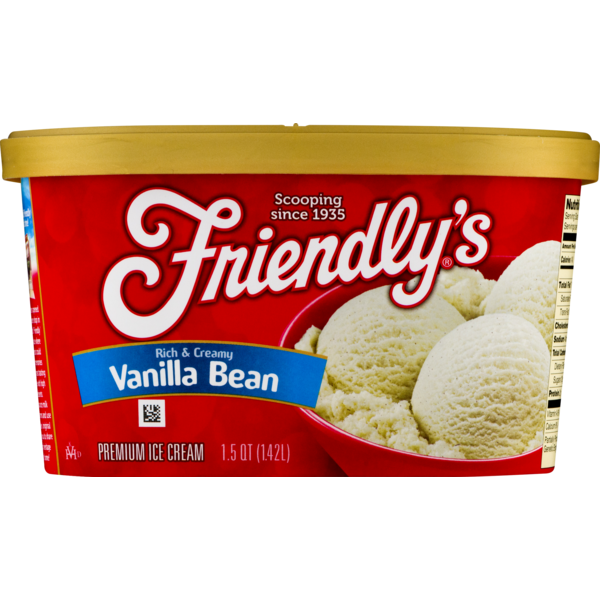 Friendly's Premium Ice Cream Vanilla Bean (1.5 qt) from Safeway Instacart