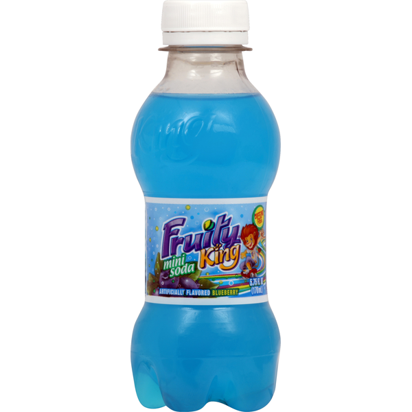 Fruity King Mini Soda, Blueberry